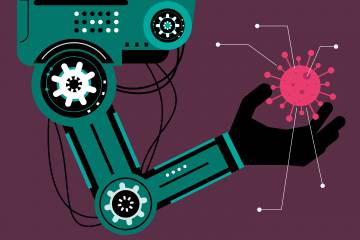 Illustration of a robot arm
