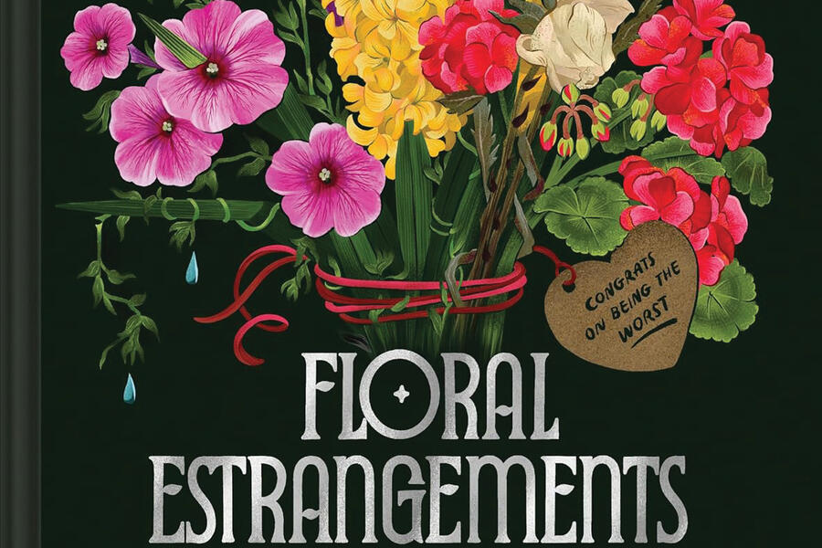 cover of the new book 'Floral Estrangements' features a bouquet of flowers
